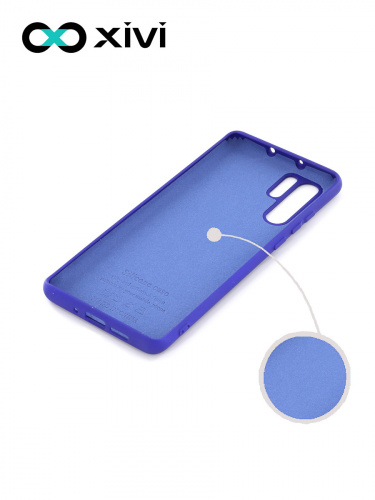 Накладка задняя Xivi для HUAWEI P30 Pro, Silicon Case, силикон, матовая, №47, цвет синий 2