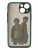 Накладка задняя для iPhone 13 Mini, "Игра в кальмара", защита камеры, цветные края, темно-зеленый