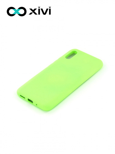 Накладка задняя Xivi для XIAOMI Redmi 9A, Silicon Case, силикон, матовая, №61, цвет салатовый 3