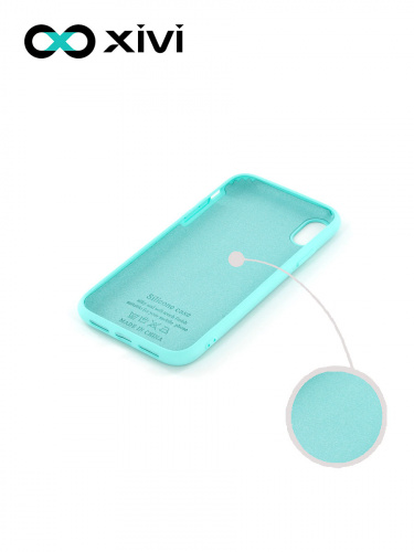Накладка задняя Xivi для APPLE iPhone XR, Silicon Case, силикон, матовая, №8, цвет голубой 2