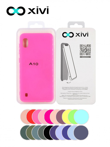 Накладка задняя Xivi для SAMSUNG Galaxy A10 A105, Silicon Case, силикон, матовая, №33, цвет розовый 5