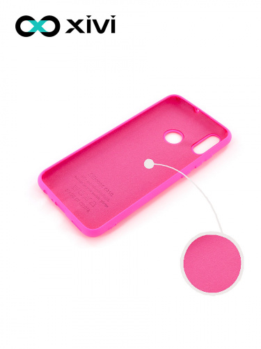 Накладка задняя Xivi для HUAWEI P Smart (2019), Silicon Case, силикон, матовая, №33, цвет розовый 2