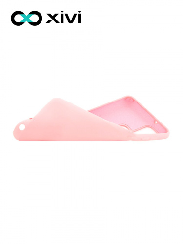 Накладка задняя Xivi для SAMSUNG Galaxy A21S, Silicon Case, силикон, матовая, №19, цвет розовый 6