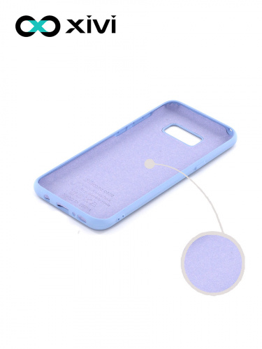 Накладка задняя Xivi для SAMSUNG Galaxy S8, Silicon Case, силикон, матовая, №42, цвет сиреневый 2