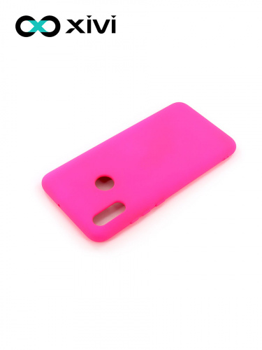 Накладка задняя Xivi для HUAWEI P Smart (2019), Silicon Case, силикон, матовая, №64, цвет фуксия 4