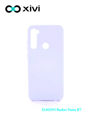 Накладка задняя Xivi для XIAOMI Redmi Note 8T, Silicon Case, силикон, матовая, №11, цвет лавандовый 1
