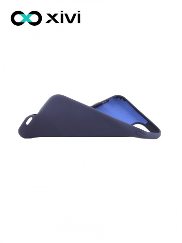 Накладка задняя Xivi для APPLE iPhone 11 Pro Max, Silicon Case, силикон, матовая, №2, цвет индиго, тёмный 6