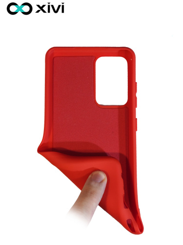 Накладка задняя Xivi для SAMSUNG  Galaxy A52, Silicon Case, силикон, матовая, №4, цвет морковный (7)