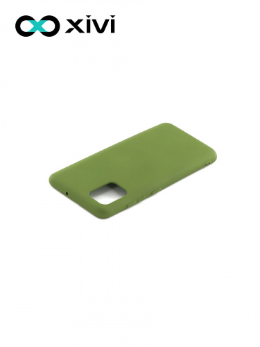 Накладка задняя Xivi для SAMSUNG Galaxy A51 5G, Silicon Case, силикон, матовая, №57, цвет зелёный 4