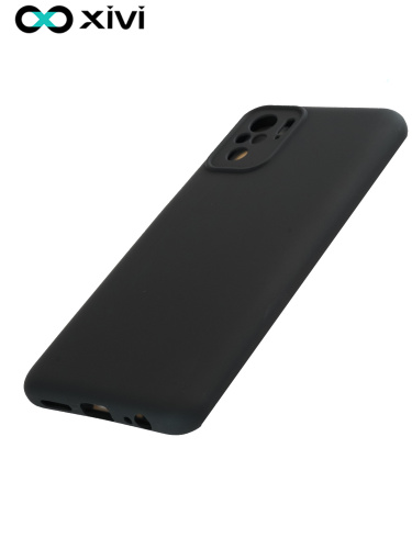 Накладка задняя Xivi для XIAOMI REDMI NOTE 10 , Silicon Case, силикон, матовая, №1, цвет чёрный 4