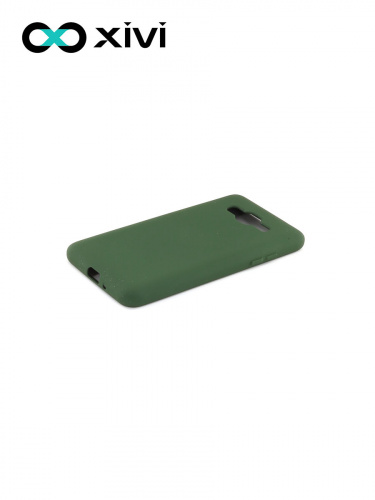 Накладка задняя Xivi для SAMSUNG Galaxy J2 PRIME G530, Silicon Case, силикон, матовая, №59, цвет темно-зеленый 3