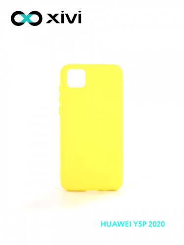 Накладка задняя Xivi для HUAWEI Y5P 2020 HONOR9S, Silicon Case, силикон, матовая, №41, цвет жёлтый 1