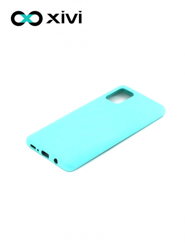 Накладка задняя Xivi для SAMSUNG Galaxy A71 5G, Silicon Case, силикон, матовая, №8, цвет голубой 3