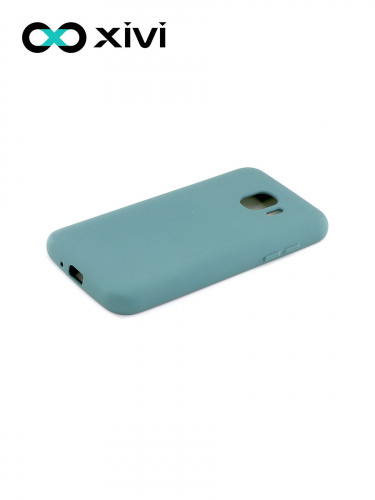 Накладка задняя Xivi для SAMSUNG Galaxy J2 2018 J250G, Silicon Case, силикон, матовая, №56, цвет зелёный 3