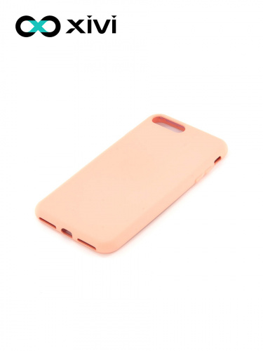 Накладка задняя Xivi для APPLE iPhone 7 8 Plus, Silicon Case, силикон, матовая, №39, цвет бежевый 3