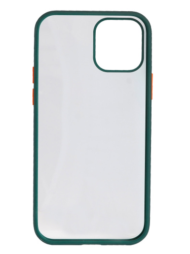 Накладка задняя Usams для iPhone 12 mini, US-BH626, силикон, матовый, прозрачная крышка, темно-зеленый