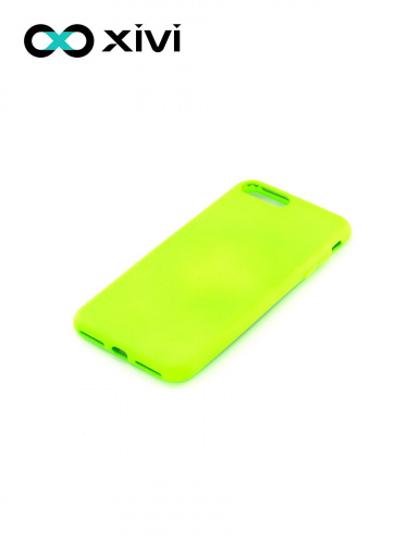 Накладка задняя Xivi для APPLE iPhone 7 8 Plus, Silicon Case, силикон, матовая, №61, цвет салатовый 3