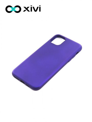 Накладка задняя Xivi для APPLE iPhone 11 Pro, Silicon Case, силикон, матовая, №17, цвет фиолетовый 3