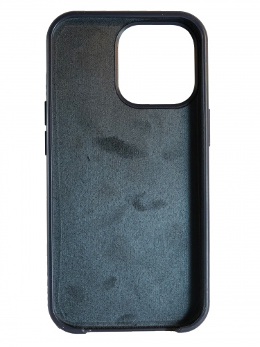 Накладка задняя для iPhone 13 Pro Max, Silicon Case, силикон, матовая, под оригинал, №65, темно-синий