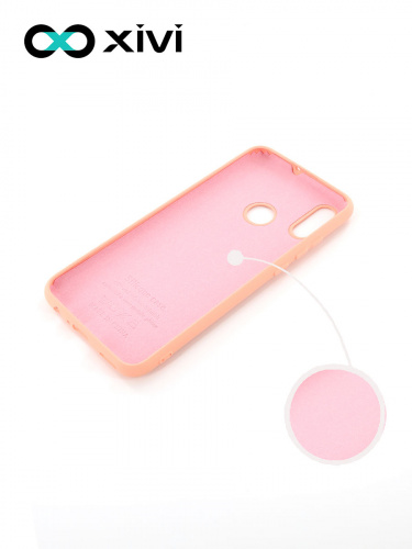 Накладка задняя Xivi для HUAWEI P Smart (2019), Silicon Case, силикон, матовая, №39, цвет бежевый 2