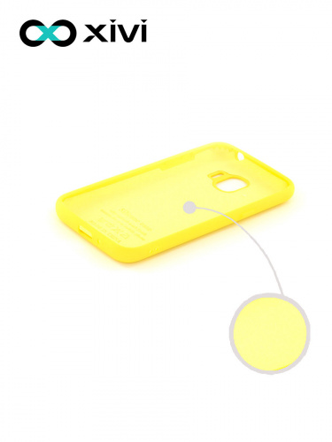 Накладка задняя Xivi для SAMSUNG Galaxy J2 2018 J250G, Silicon Case, силикон, матовая, №41, цвет жёлтый 2