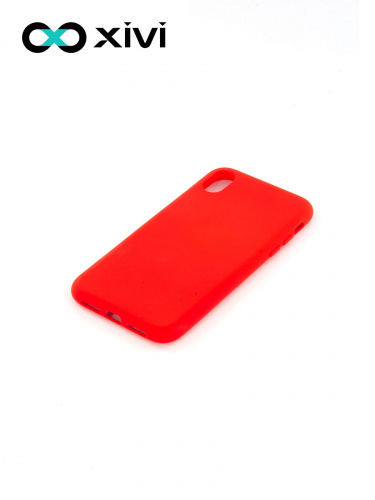 Накладка задняя Xivi для APPLE iPhone XR, Silicon Case, силикон, матовая, №4, цвет морковный 3