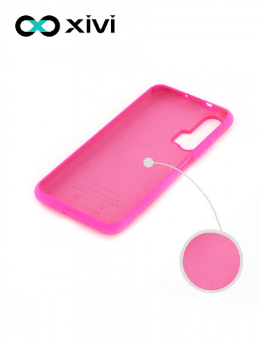 Накладка задняя Xivi для HUAWEI HONOR 20 PRO, Silicon Case, силикон, матовая, №64, цвет фуксия 2