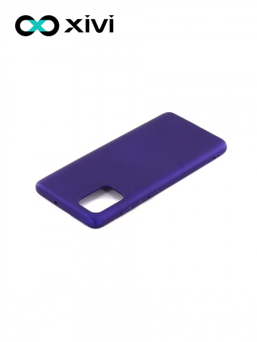 Накладка задняя Xivi для SAMSUNG Galaxy A71 5G, Silicon Case, силикон, матовая, №17, цвет фиолетовый 4