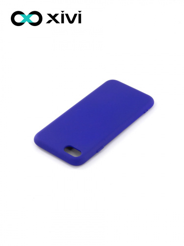 Накладка задняя Xivi для APPLE iPhone 7 8 SE2, Silicon Case, силикон, матовая, №47, цвет синий 4