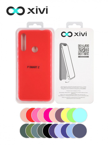Накладка задняя Xivi для HUAWEI Y9 PRIME P SMART Z, Silicon Case, силикон, матовая, №4, цвет морковный 5