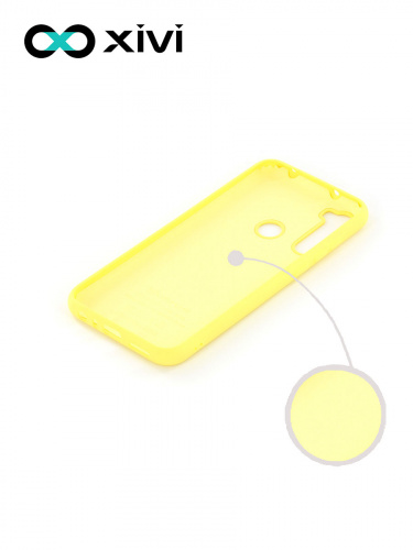 Накладка задняя Xivi для XIAOMI Redmi Note 8T, Silicon Case, силикон, матовая, №41, цвет жёлтый 2