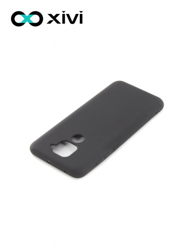 Накладка задняя Xivi для XIAOMI REDMI NOTE 9, Silicon Case, силикон, матовая, №1, цвет чёрный 4