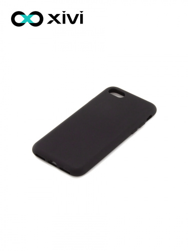 Накладка задняя Xivi для APPLE iPhone 7 8 SE2, Silicon Case, силикон, матовая, №1, цвет чёрный 3