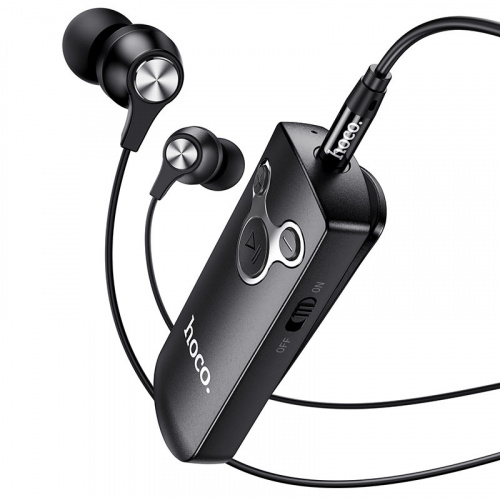 hoco-e52-euphony-wireless-audio-receiver-earphone-overview-black