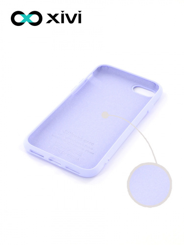 Накладка задняя Xivi для APPLE iPhone 7 8 SE2, Silicon Case, силикон, матовая, №11, цвет лавандовый 2