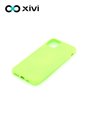 Накладка задняя Xivi для APPLE iPhone 11 Pro Max, Silicon Case, силикон, матовая, №61, цвет салатовый 3