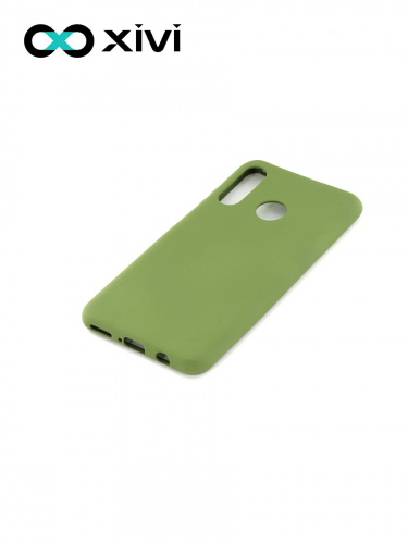 Накладка задняя Xivi для HUAWEI P30 Lite Nova 4E, Silicon Case, силикон, матовая, №57, цвет зелёный 3