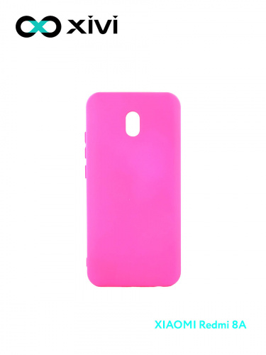 Накладка задняя Xivi для XIAOMI REDMI 8A, Silicon Case, силикон, матовая, №33, цвет розовый 1