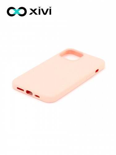 Накладка задняя Xivi для APPLE iPhone 12 6.1 6.1 Pro, Silicon Case, силикон, матовая, №30, цвет розовый 3