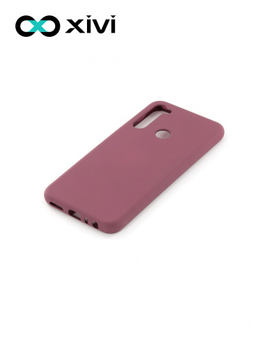 Накладка задняя Xivi для XIAOMI Redmi Note 8T, Silicon Case, силикон, матовая, №73, цвет винный 3