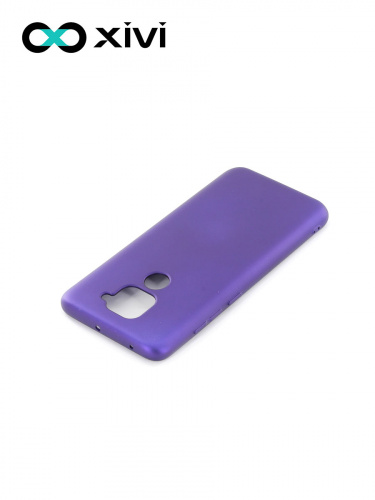 Накладка задняя Xivi для XIAOMI REDMI NOTE 9, Silicon Case, силикон, матовая, №17, цвет фиолетовый 4