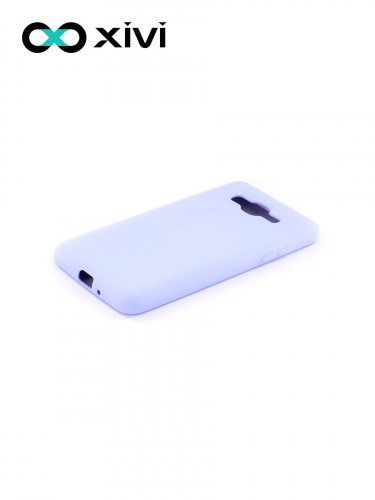 Накладка задняя Xivi для SAMSUNG Galaxy J2 PRIME G530, Silicon Case, силикон, матовая, №11, цвет лавандовый 3