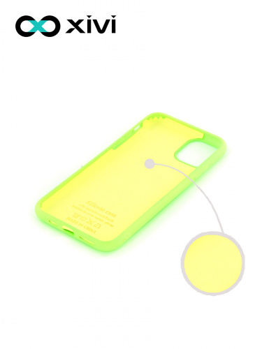 Накладка задняя Xivi для APPLE iPhone 11 Pro Max, Silicon Case, силикон, матовая, №61, цвет салатовый 2