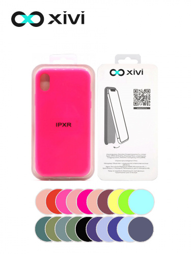 Накладка задняя Xivi для APPLE iPhone XR, Silicon Case, силикон, матовая, №64, цвет фуксия 5