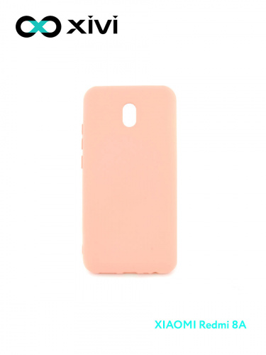 Накладка задняя Xivi для XIAOMI REDMI 8A, Silicon Case, силикон, матовая, №39, цвет бежевый 1