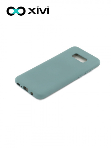 Накладка задняя Xivi для SAMSUNG Galaxy S8 Plus, Silicon Case, силикон, матовая, №56, цвет зелёный 3