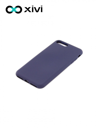 Накладка задняя Xivi для APPLE iPhone 7 8 Plus, Silicon Case, силикон, матовая, №2, цвет индиго, тёмный 3