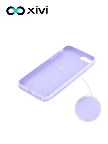 Накладка задняя Xivi для APPLE iPhone 7 8 Plus, Silicon Case, силикон, матовая, №11, цвет лавандовый 2