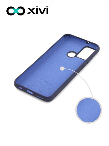 Накладка задняя Xivi для HUAWEI Honor 9A, Silicon Case, силикон, матовая, №2, цвет индиго, тёмный 2