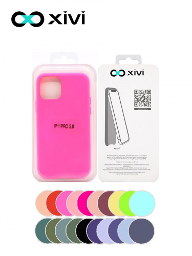 Накладка задняя Xivi для APPLE iPhone 11 Pro, Silicon Case, силикон, матовая, №33, цвет розовый 5